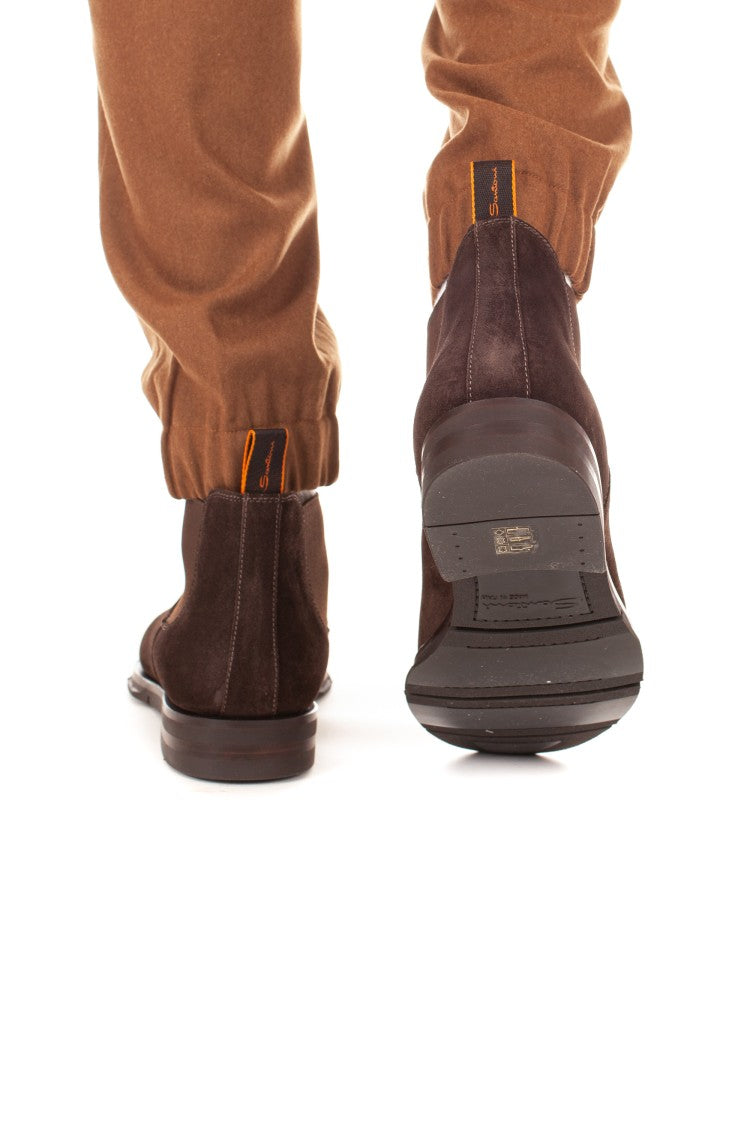 Santoni Justin Suede Beatles Ankle Boots