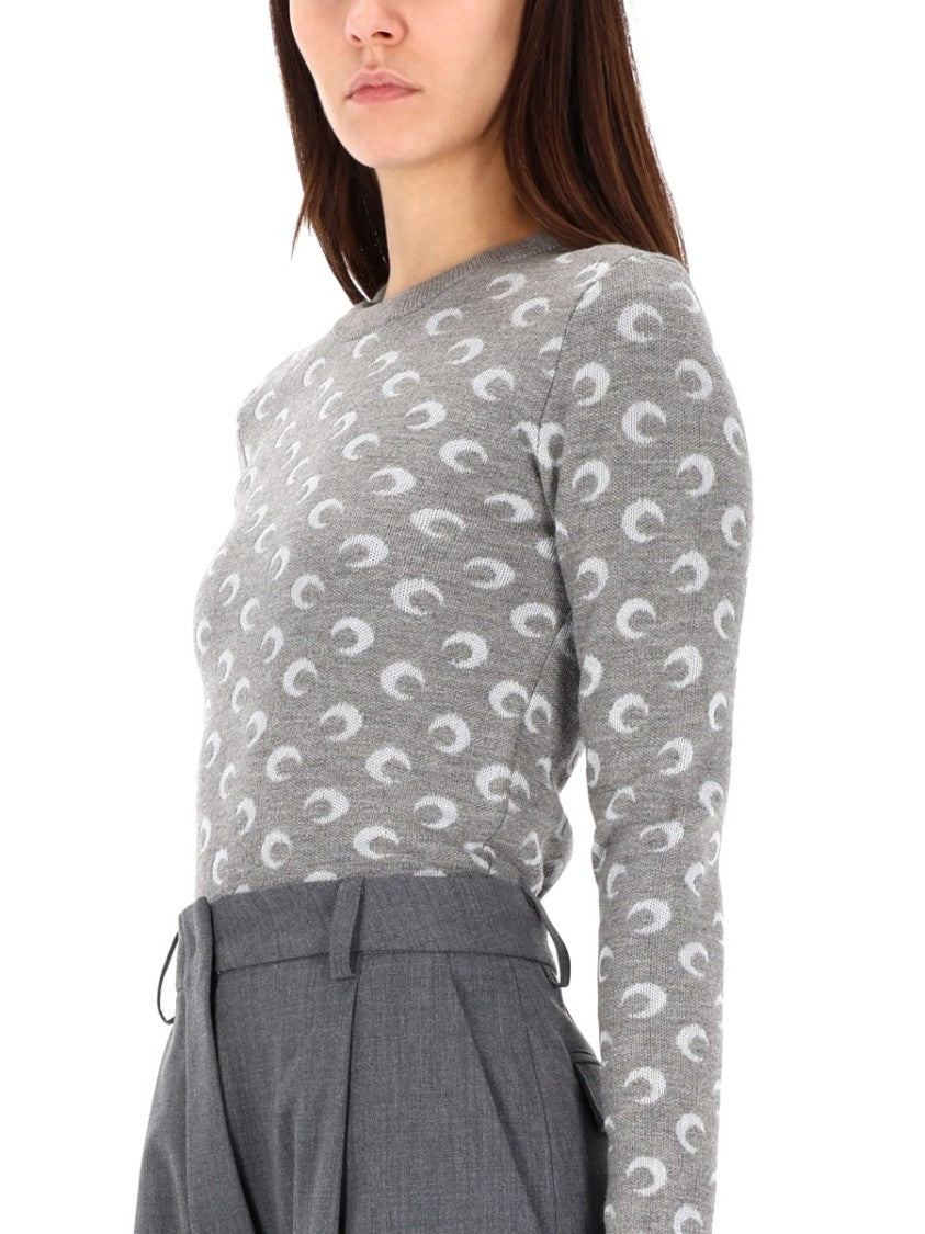 Marine Serre Moon Jacquard Sweater