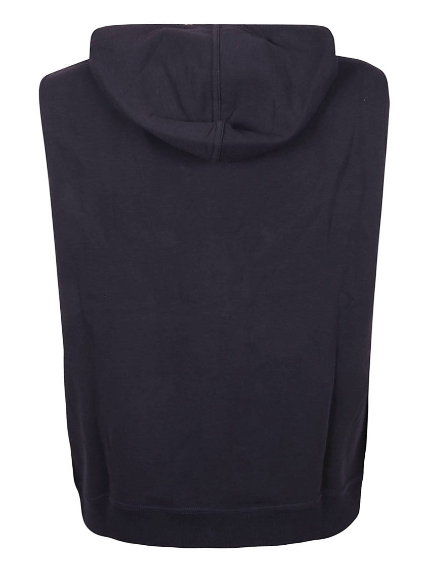 Brunello Cucinelli Modern Blue Jacket With Practical Front Zipper