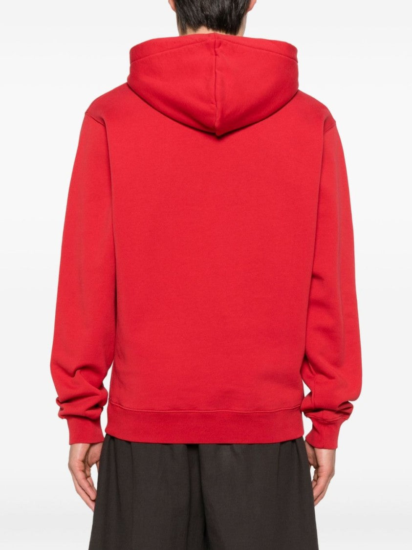 Jacquemus Red Hoodie With Modern Silhouette
