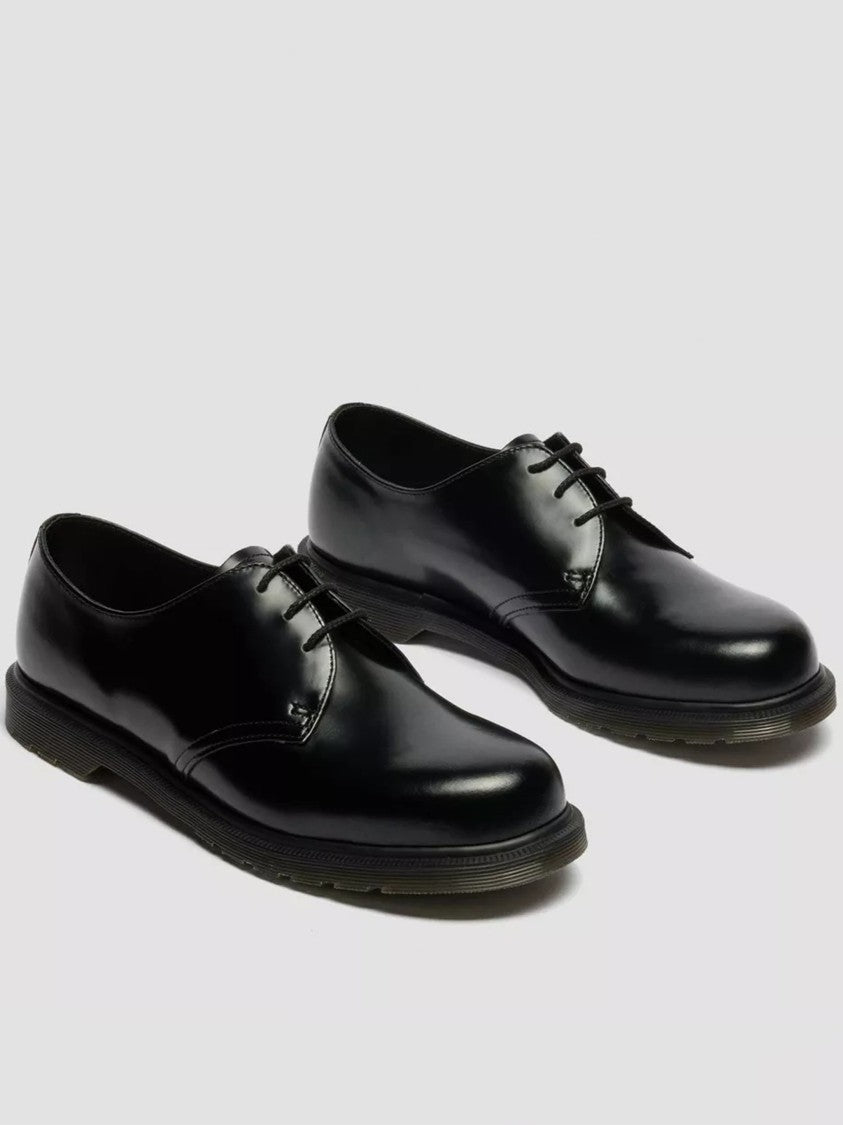 Dr. Martens Mayfare Polished Black Leather Derby Shoes