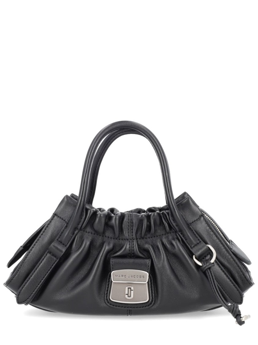 Marc Jacobs Ruched Design Small Satchel With Metallic Plaque
