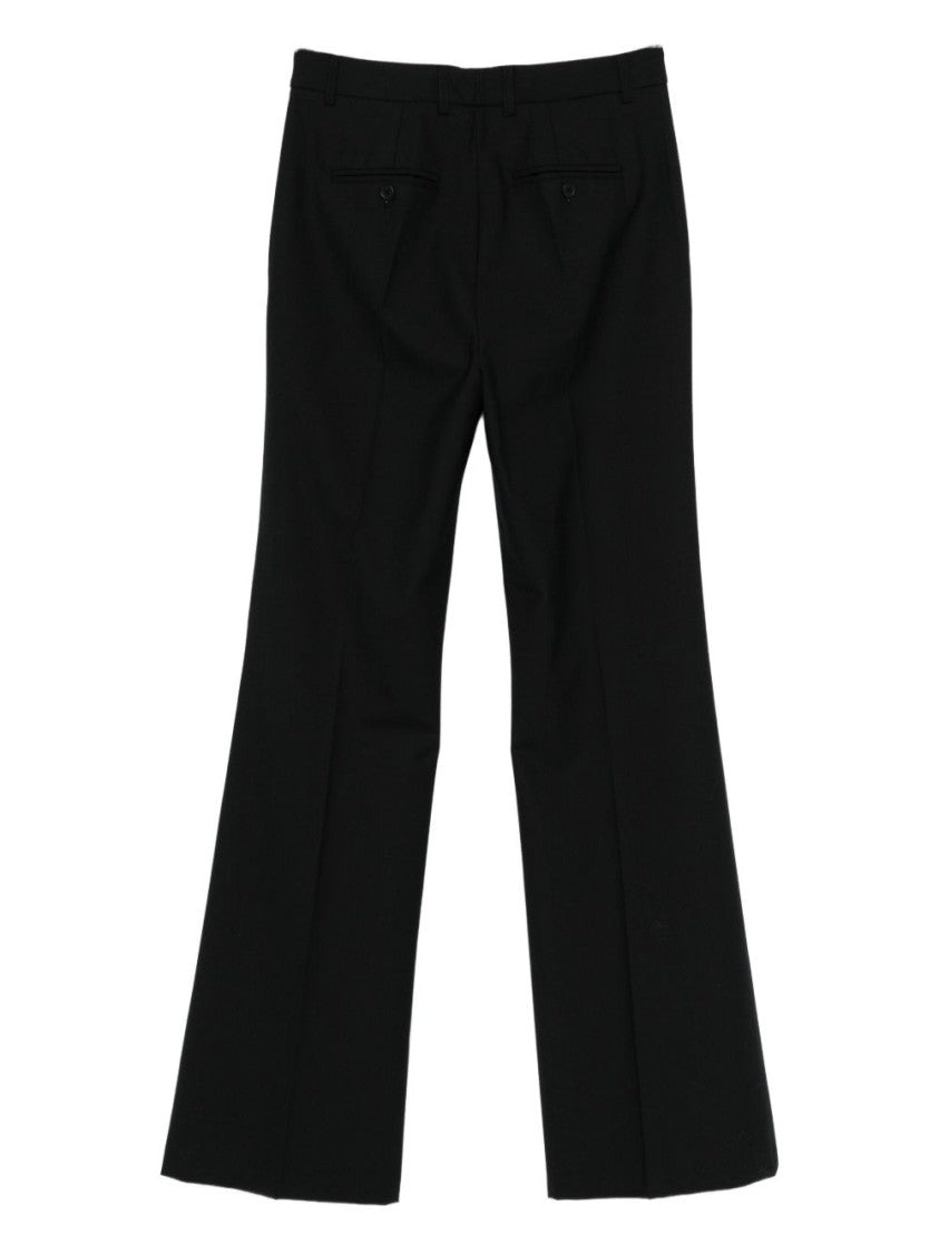 Semi Couture Tailored Black Trousers With Flared Leg