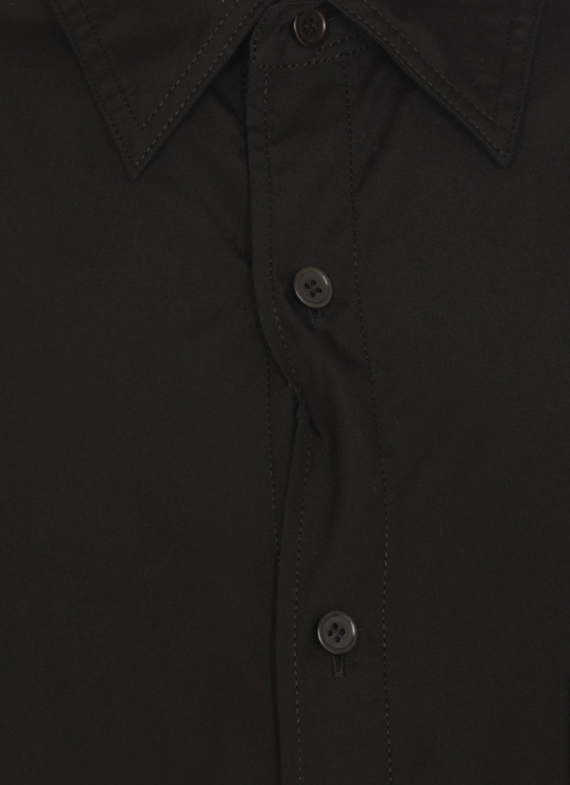 Yohji Yamamoto Minimalist Black Cotton Shirt