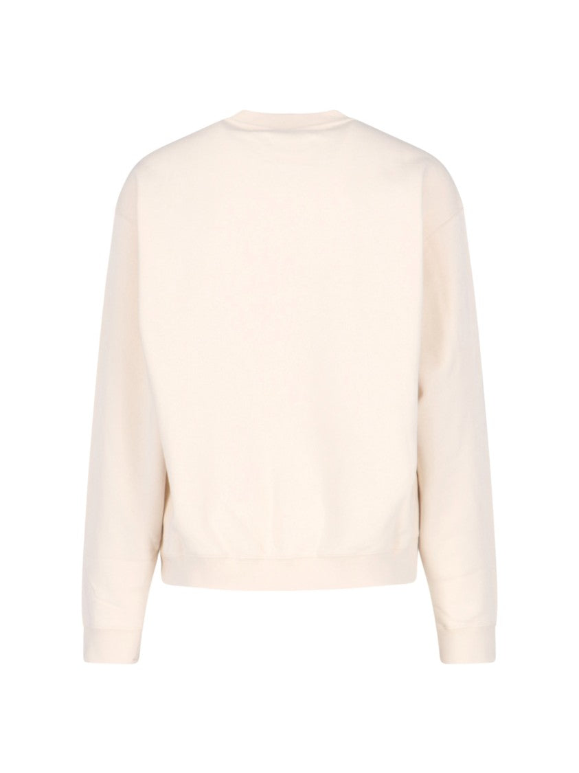 Jil Sander Logo Crewneck Sweatshirt – Cream