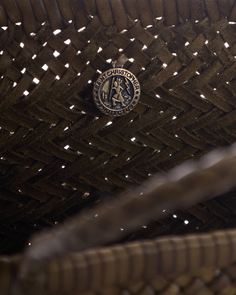 Dragon Diffusion Kaki Mini Flat Gora Handbag