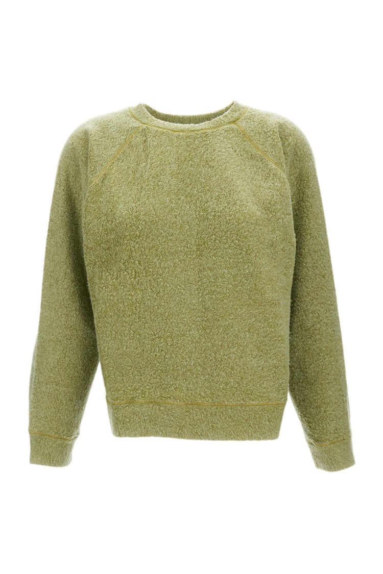 Epl Plush Textured Crew Neck Jumper With Reinforced Seams