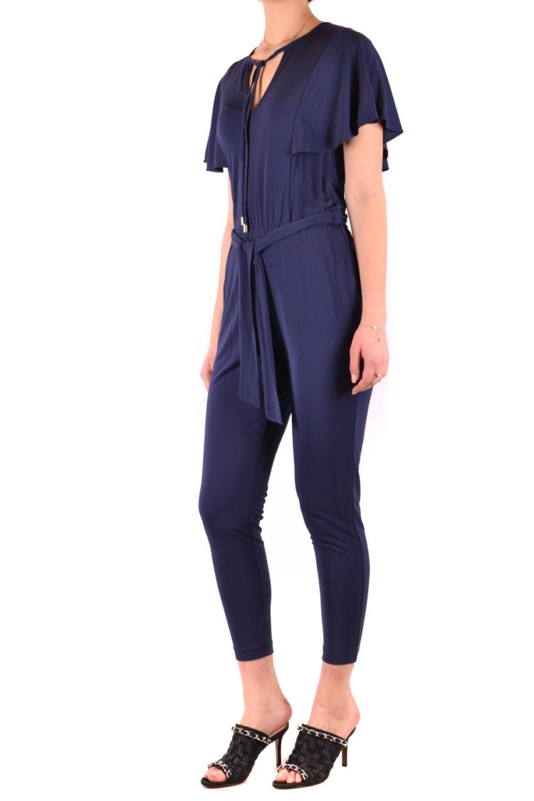 Michael Kors Tailored Deep Navy Jumpsuit With Flutter Sleeves