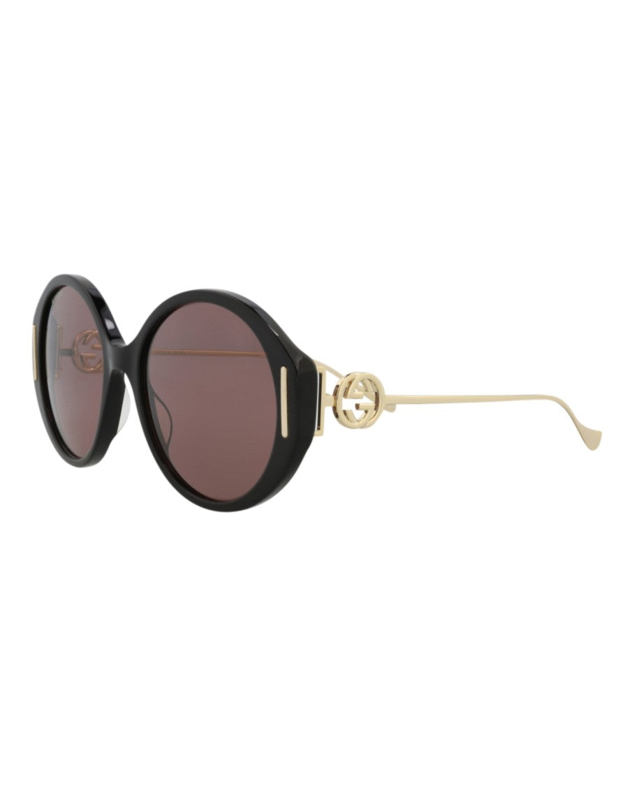 Gucci Round-Frame Acetate Sunglasses