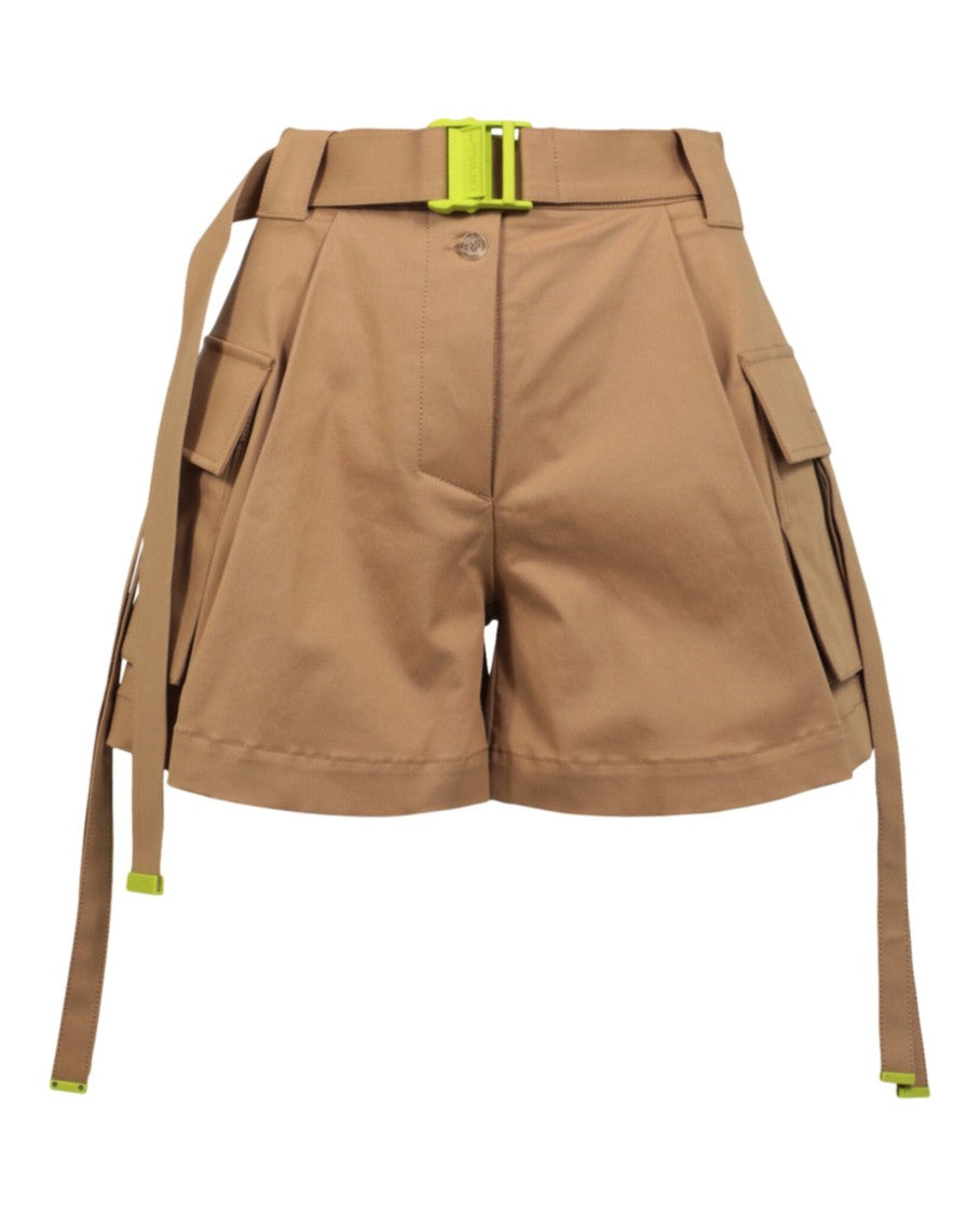Off-White Gabardine Cargo Shorts