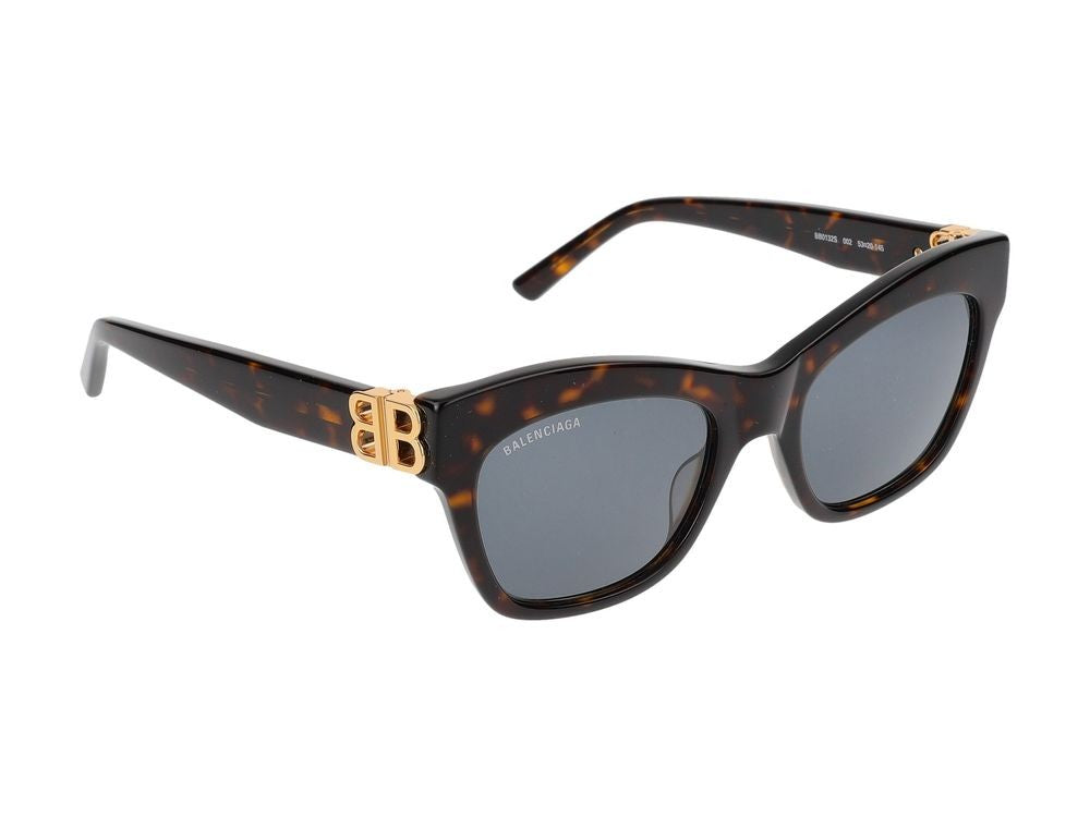 Balenciaga Sunglasses Balenciaga Bb0132s 002 Havana Gold Green 53/20/145