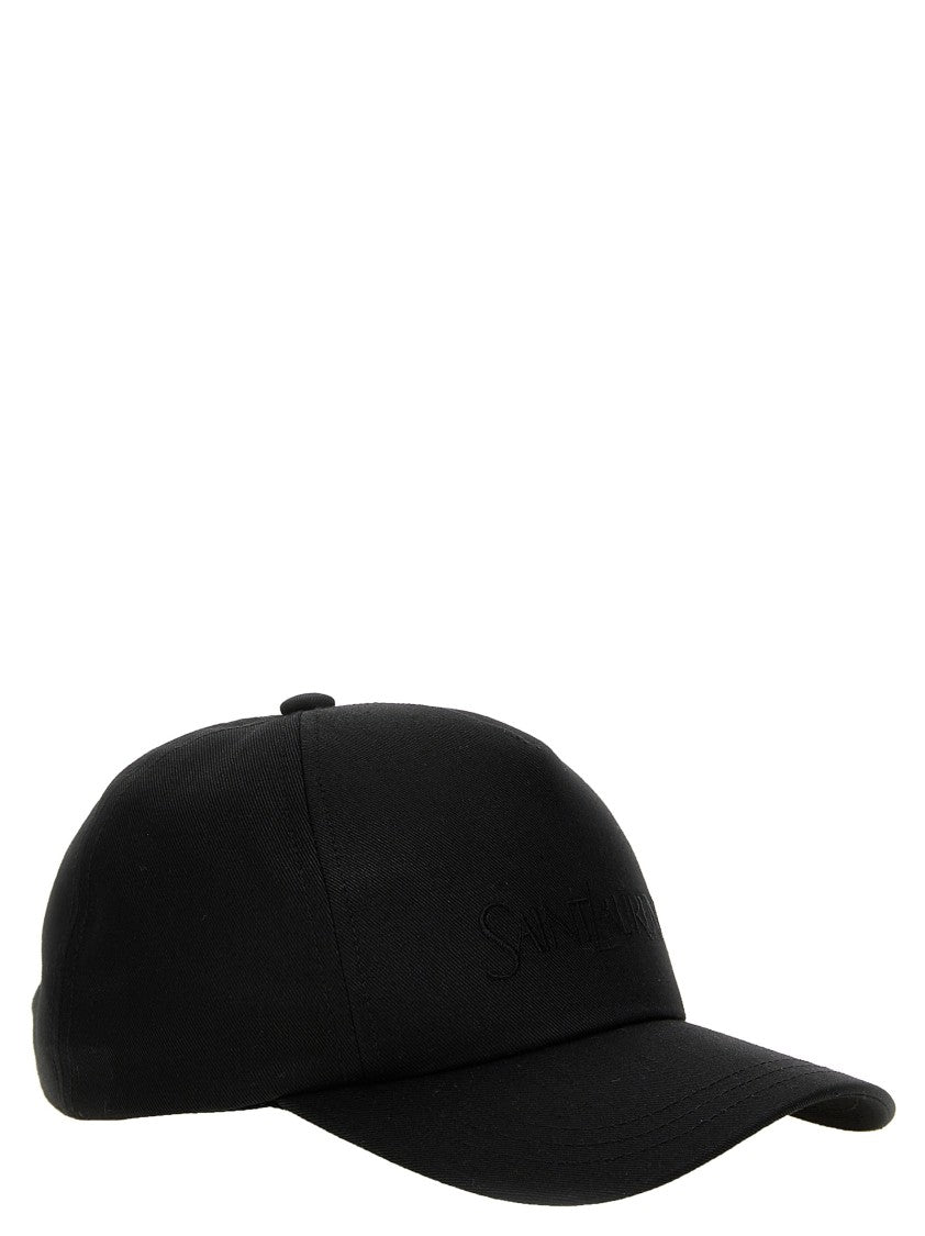 Saint Laurent Black Cotton Baseball Cap