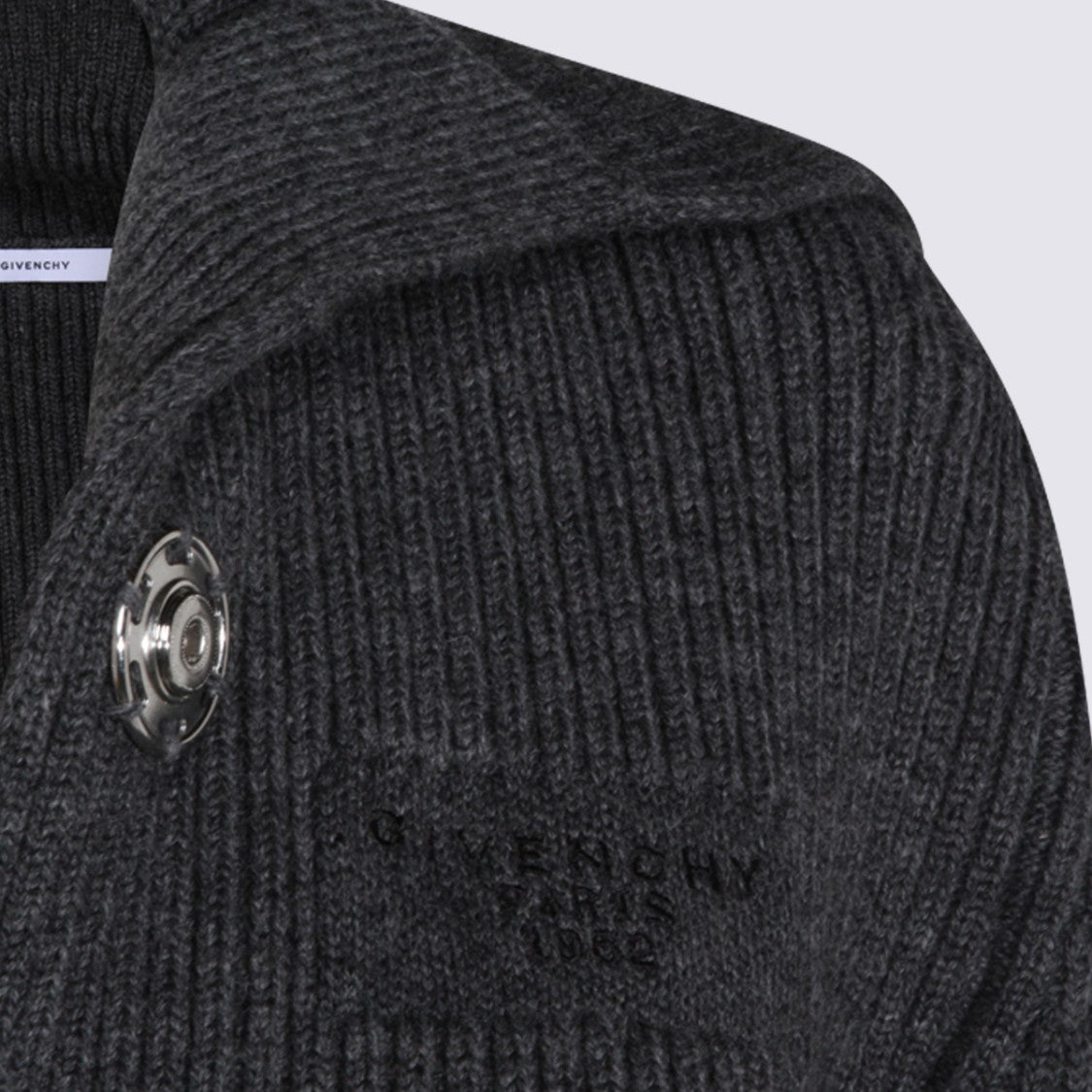 Givenchy Dark Grey Wool Knitwear