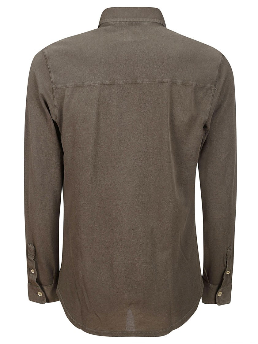 Fedeli Classic Cotton Piquet Shirt With Tailored Fit