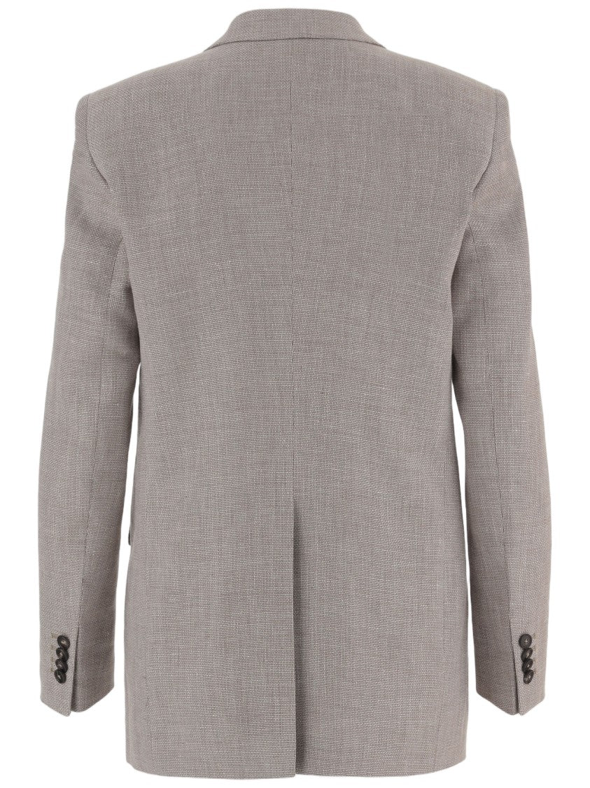 Tagliatore Double-Breasted Linen And Cotton Jacket