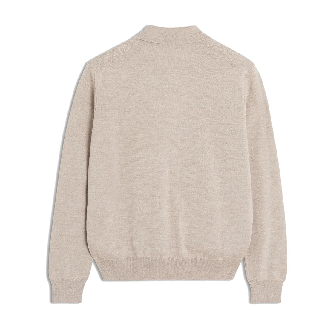 Maison Kitsuné Polo-Collar Wool Sweatshirt With Embroidered Logo