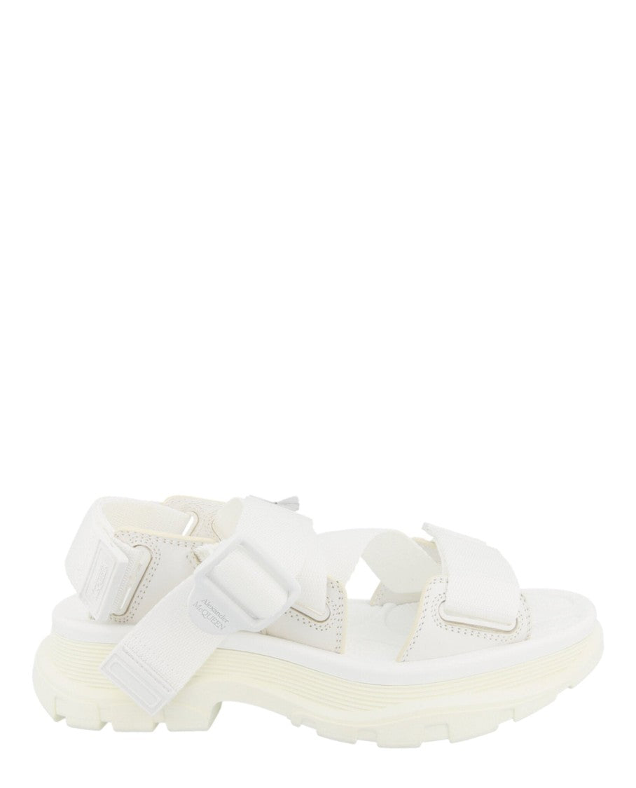 Alexander Mcqueen Platform Slide Sandals With Adjustable Straps
