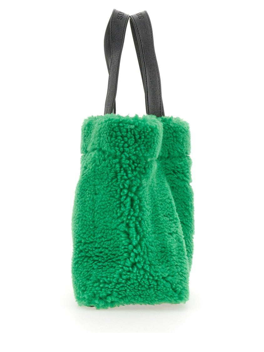Stand Studio Plush Green Shopping Bag