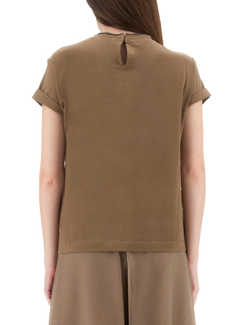 Brunello Cucinelli Refined Cotton Jersey T-Shirt With Timeless Appeal