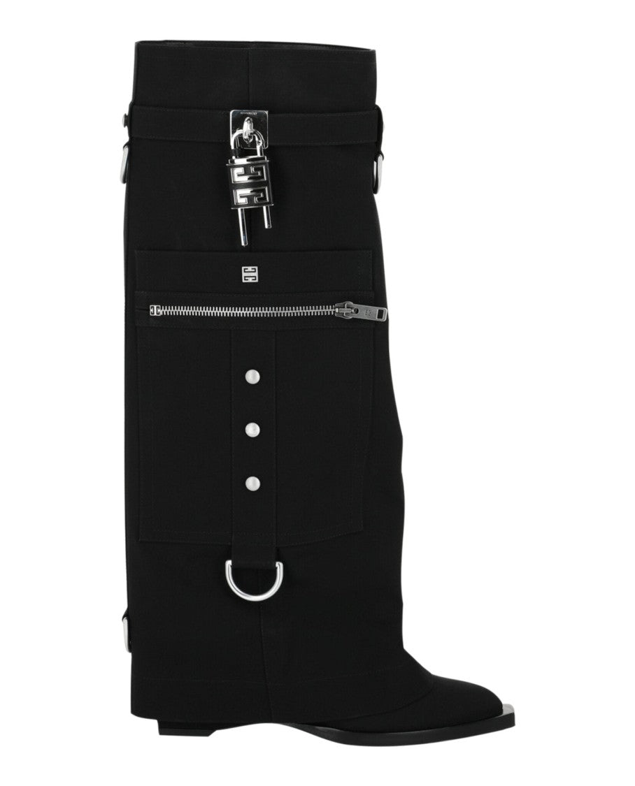 Givenchy Shark Lock Cowboy Boots With Pocket Detail