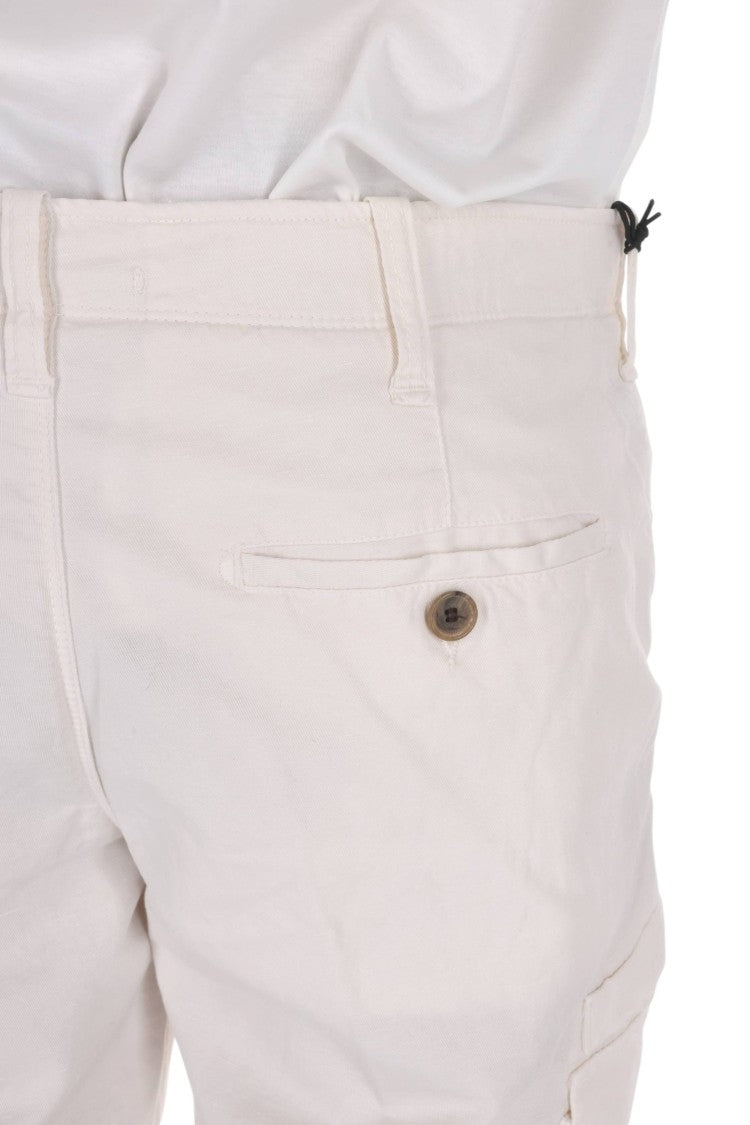 Myths Zeus Cargo Cotton-Linen Denim Shorts