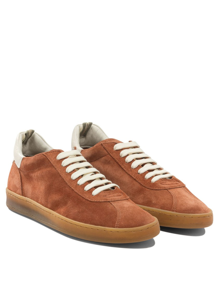 Officine Creative Slip-On Sneakers With Suede Upper And Contrasting Sole