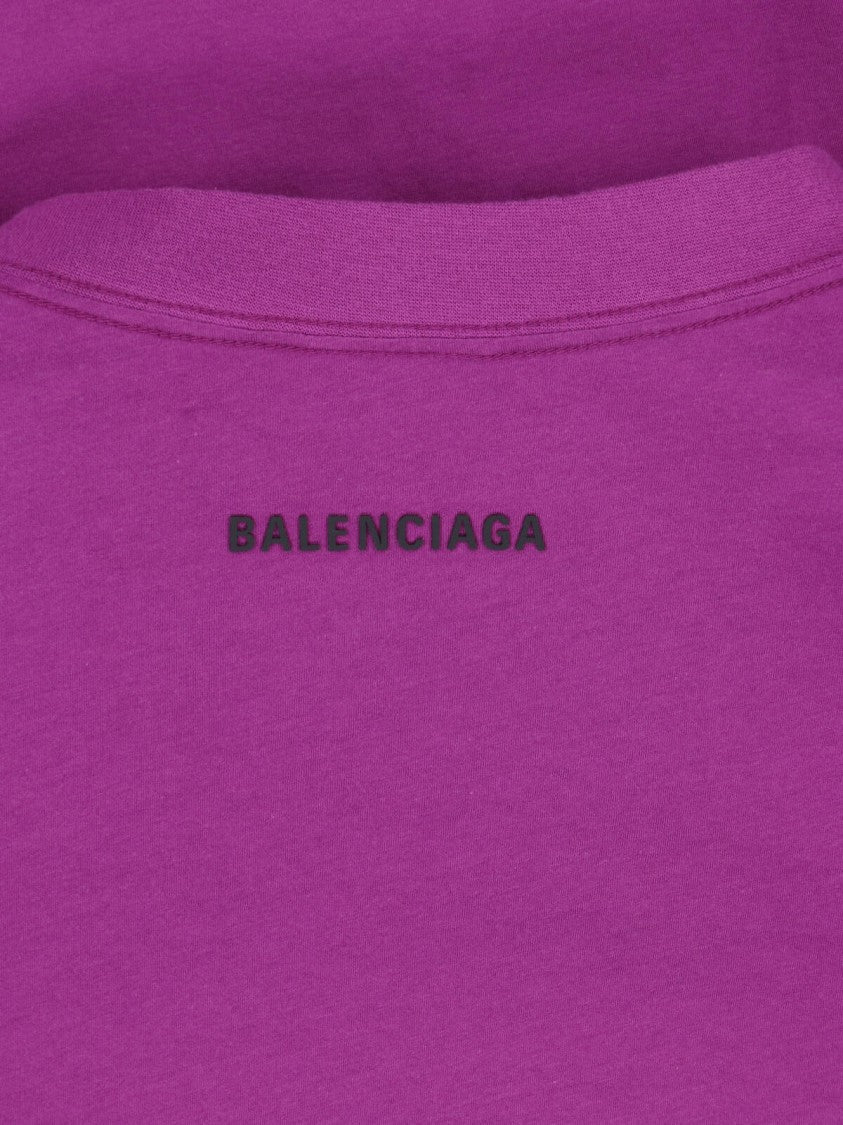 Balenciaga Viola Long-Sleeve Cotton T-Shirt