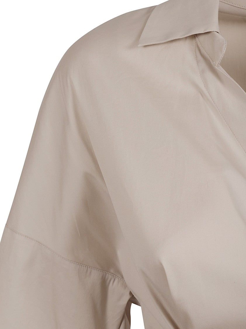 Max Mara Wrap Midi Dress With Tie Belt