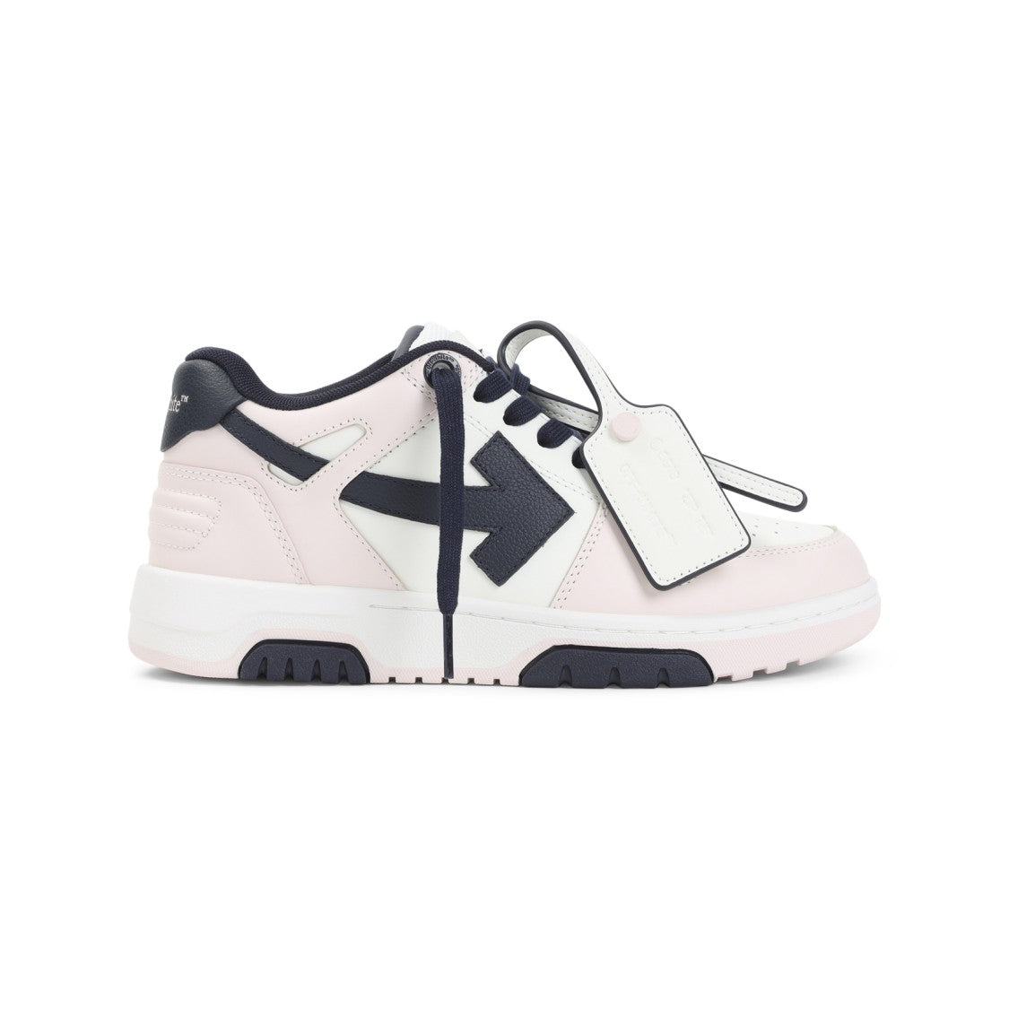 Off-White Pink Leather M-Out Of Office Sneakers