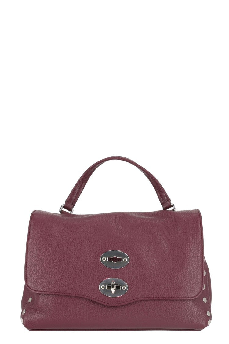Zanellato Maroon Textured Leather Handbag