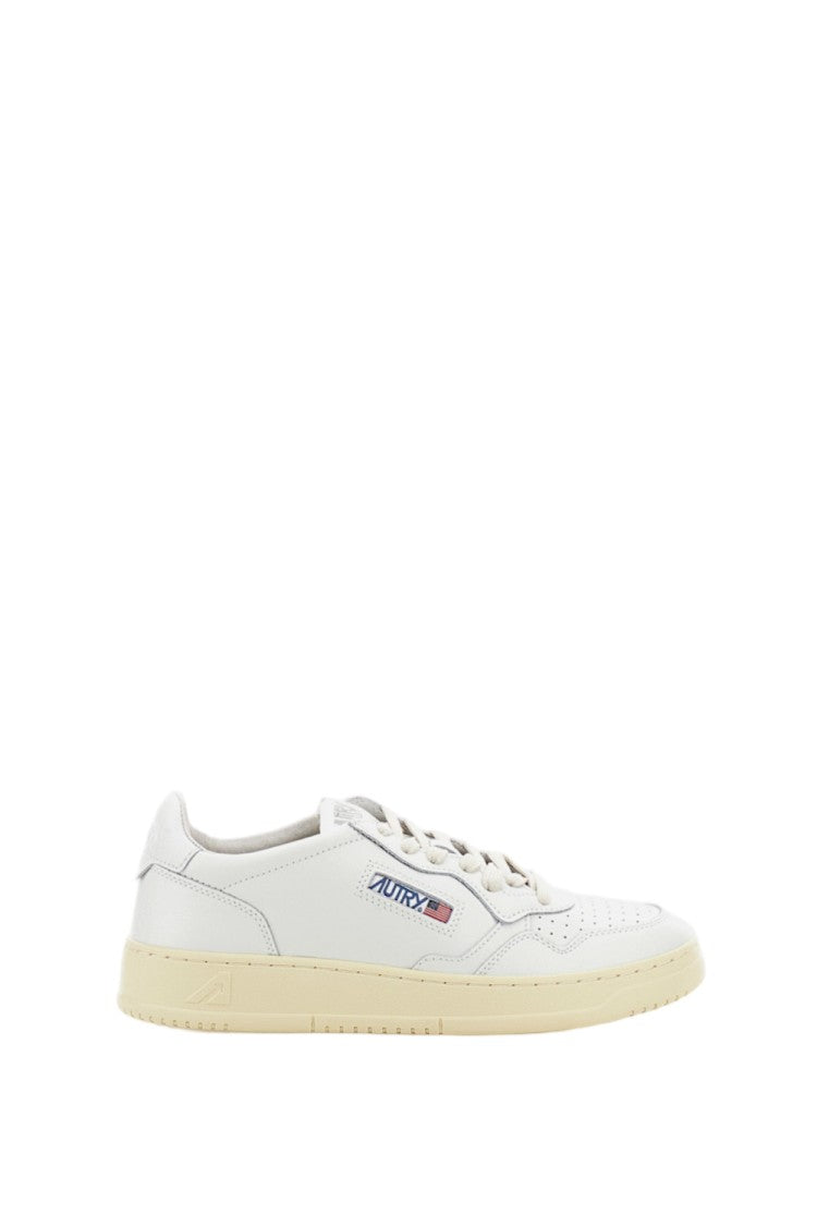 Autry White Medalist Low Leather Sneakers