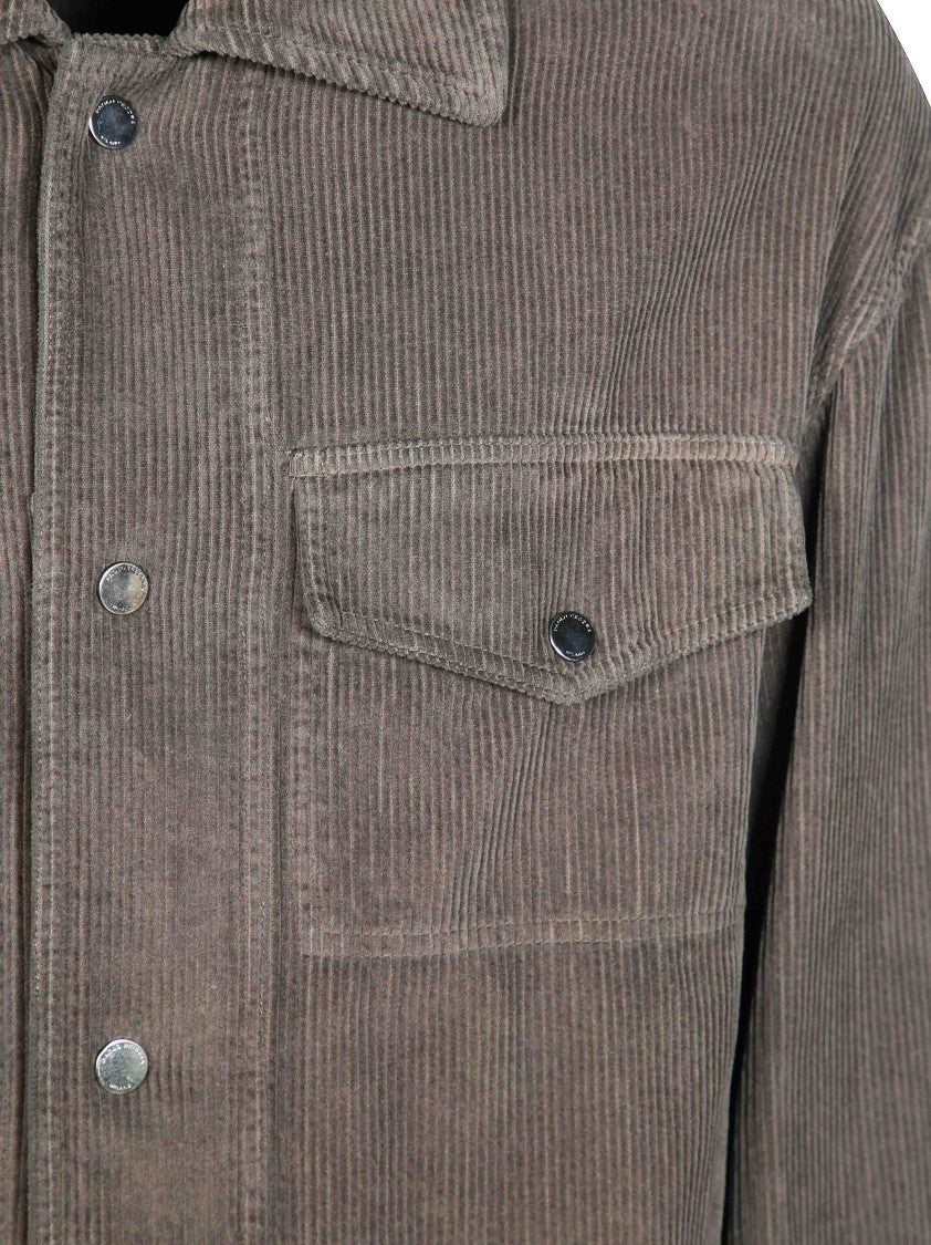 Paolo Pecora Corduroy Snap Button-Down Shirt