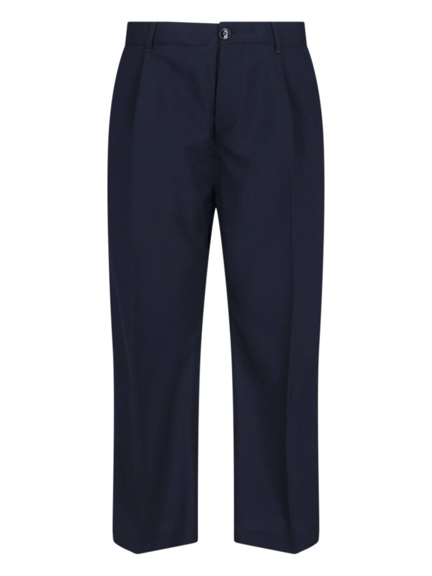 Marni Straight Trousers – Navy Blue