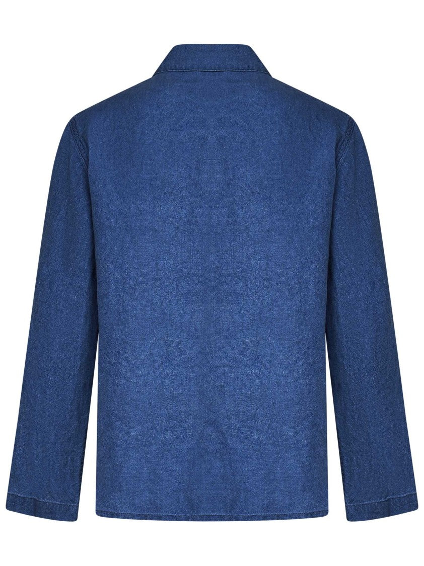 East Harbour Surplus Denim Blue Linen Shirt