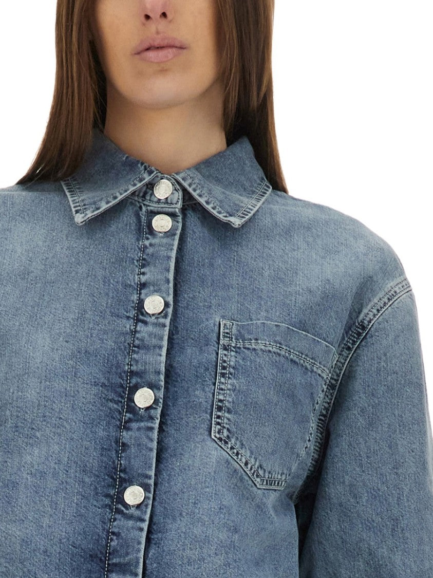 Moschino Cropped Denim Jacket