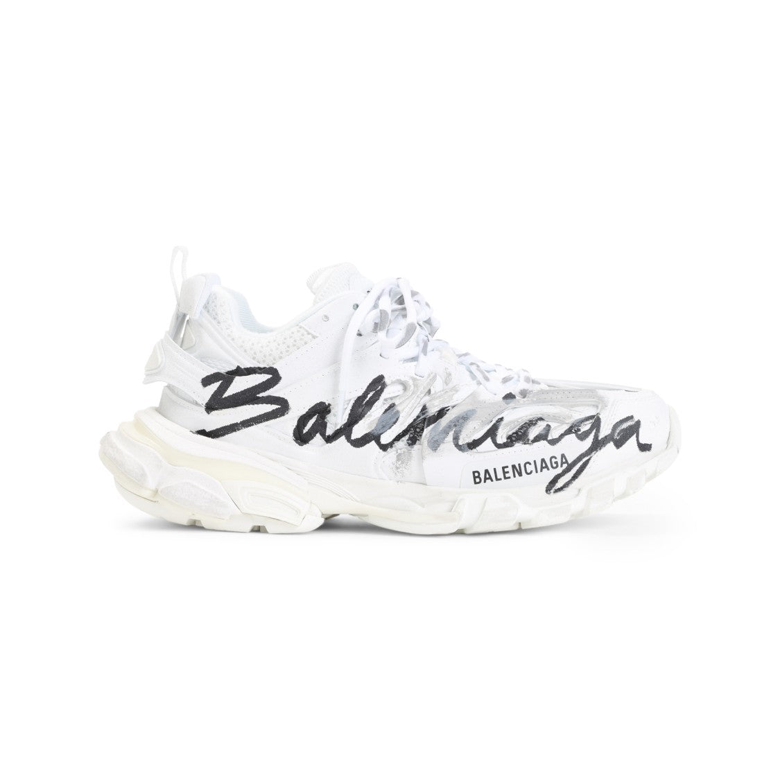 Balenciaga Chunky Sneakers With Layered Sole And Graffiti Branding