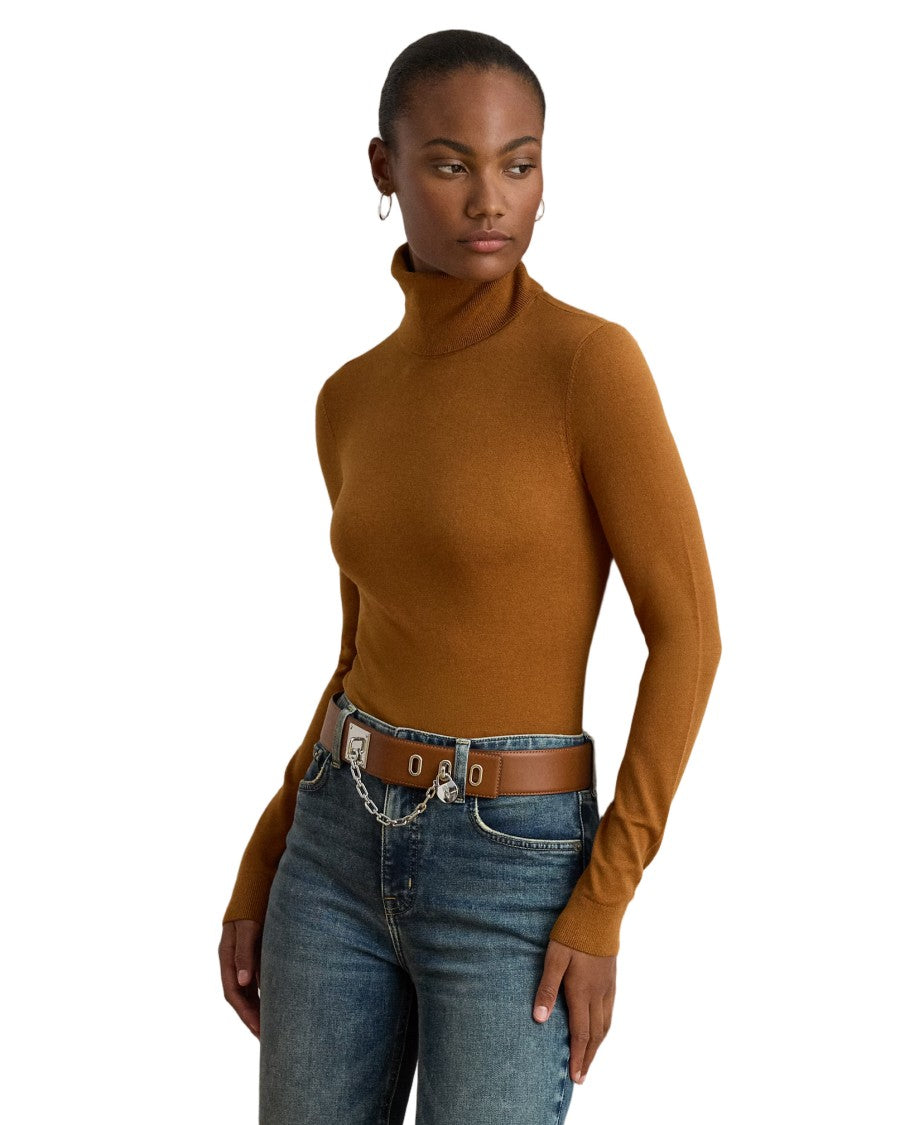 Lauren Ralph Lauren High Turtleneck Cinnamon Bark Pullover