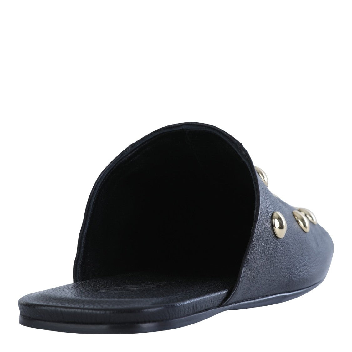 Chloé Black Leather Slip-On Flats