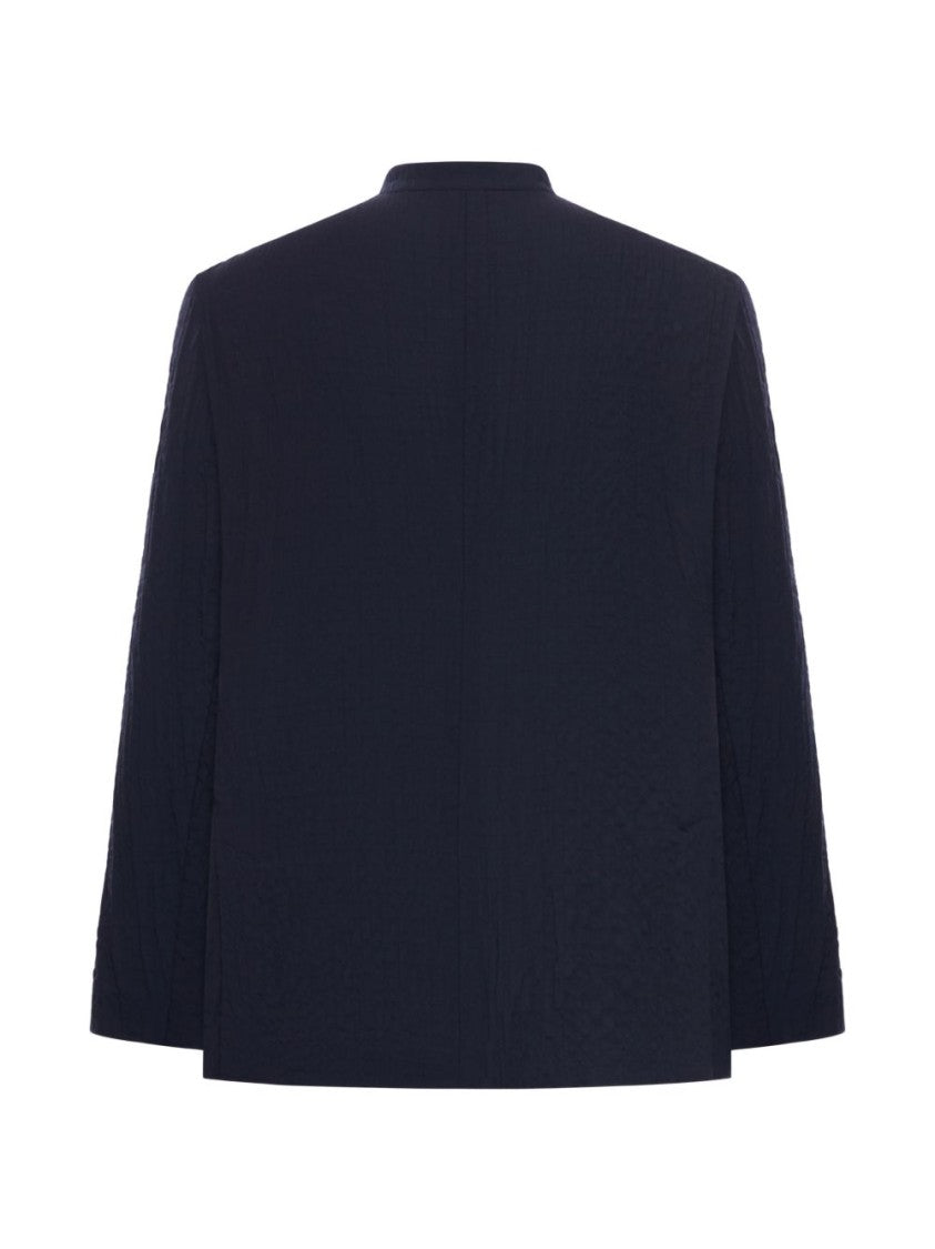 Giorgio Armani V-Neck Button-Up Jacket With Tailored Silhouette