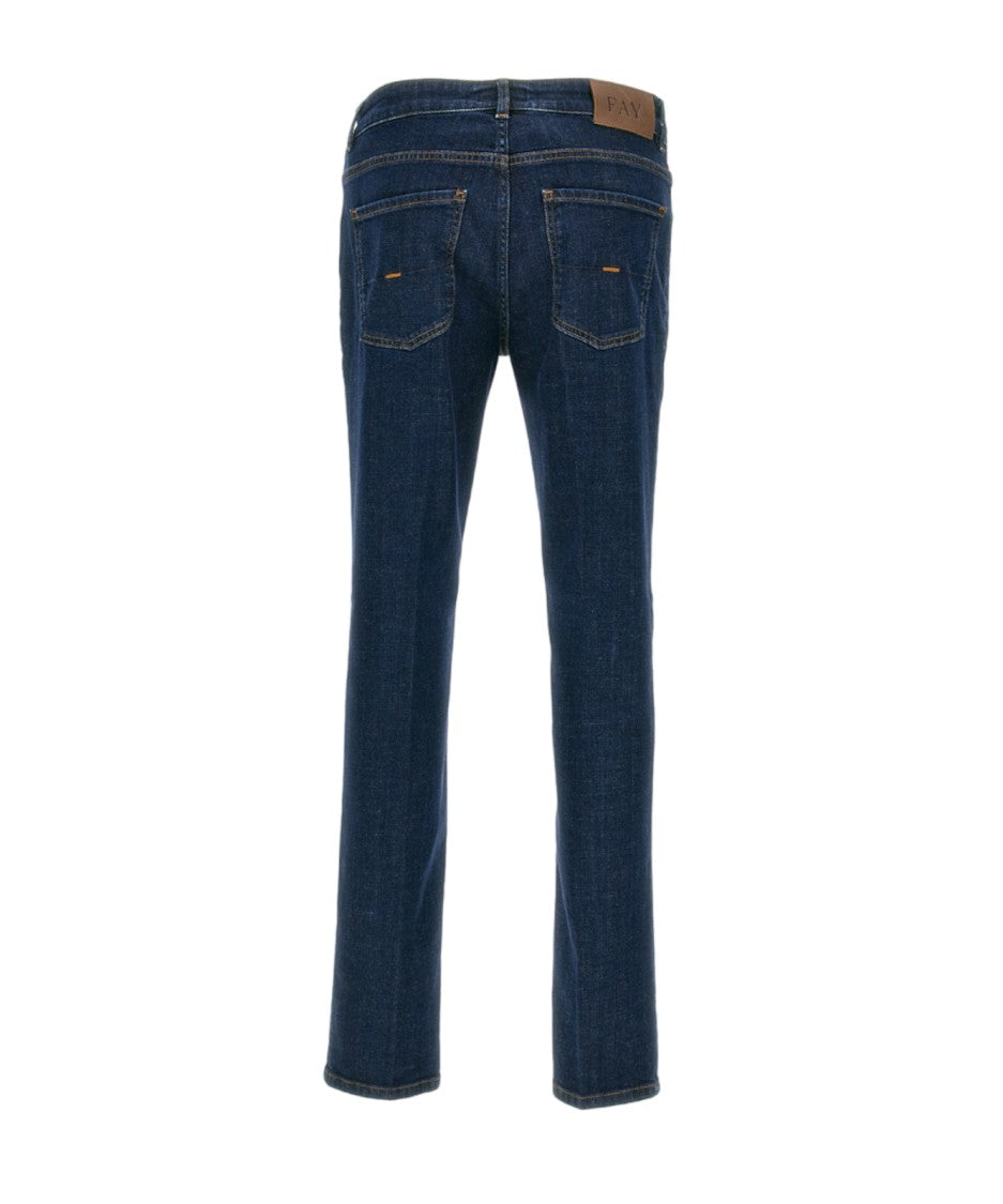 Fay Slim Fit Blue Denim Jeans