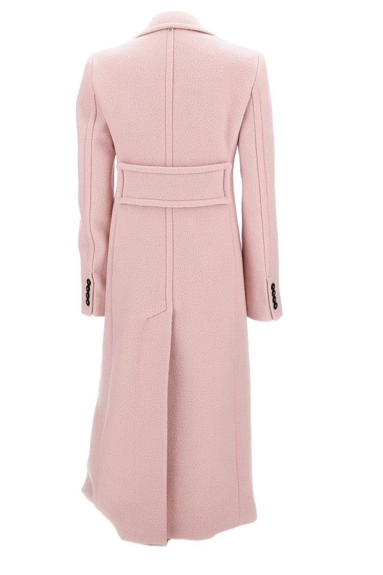 Sportmax Double-Breasted Coat With Masculine Lapel And Back Martingale