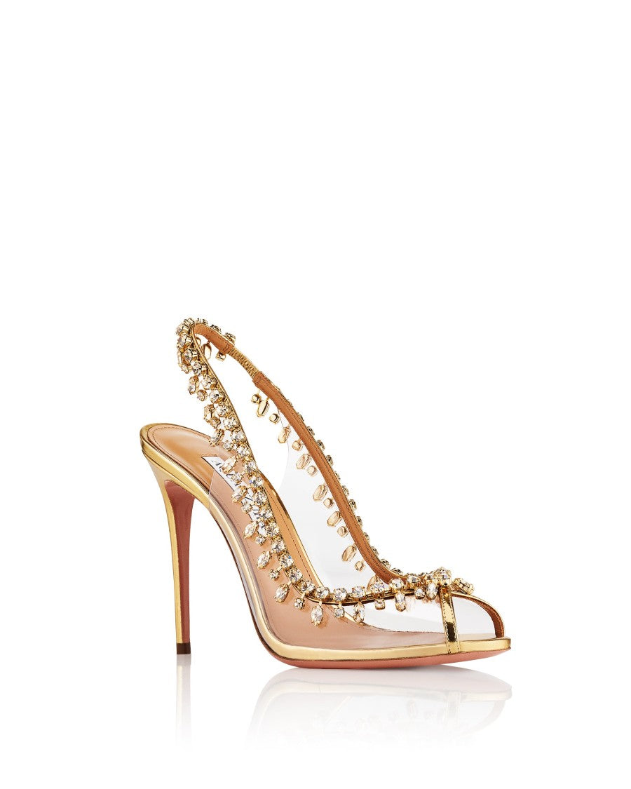 Aquazzura Temptation Crystal Sandal 105