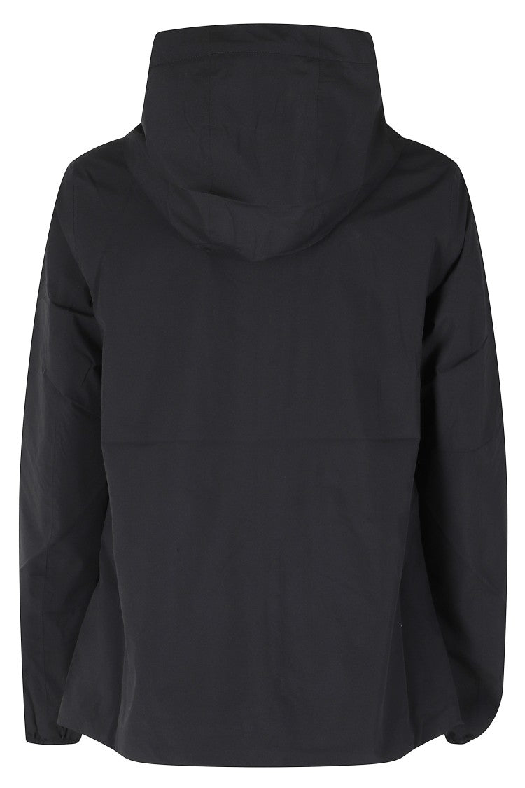 K-Way Black Marguerite Stretch Poly Jersey Waterproof Polyester Jacket