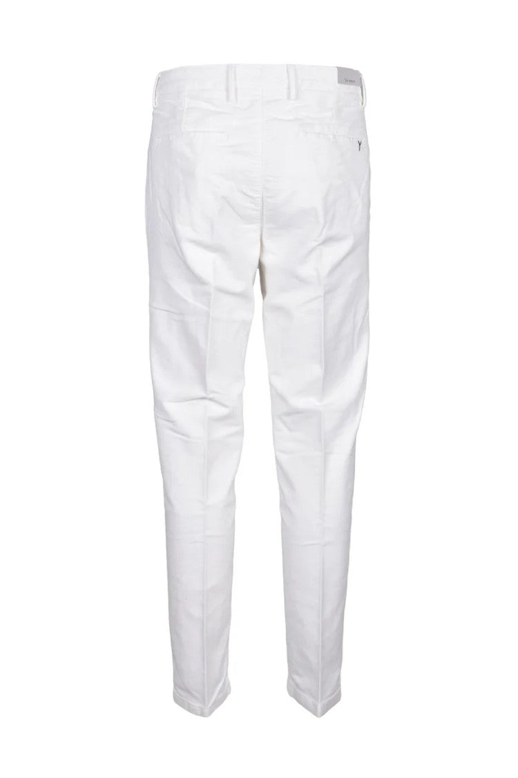 Yan Simmon Yan Simmon Cotton Lyocell Trousers - White