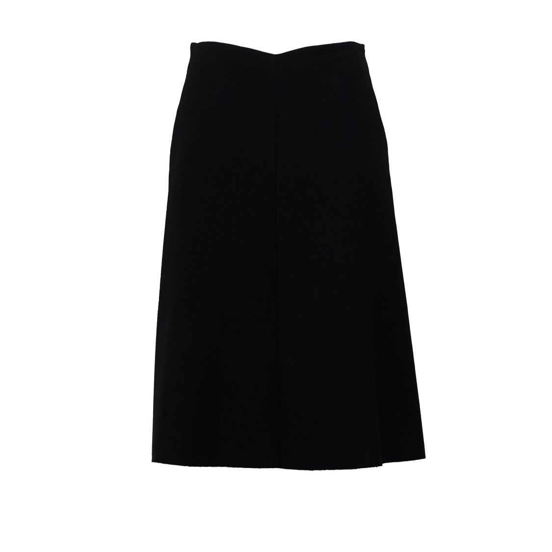 N°21 Flared Raw Edge Midi Skirt