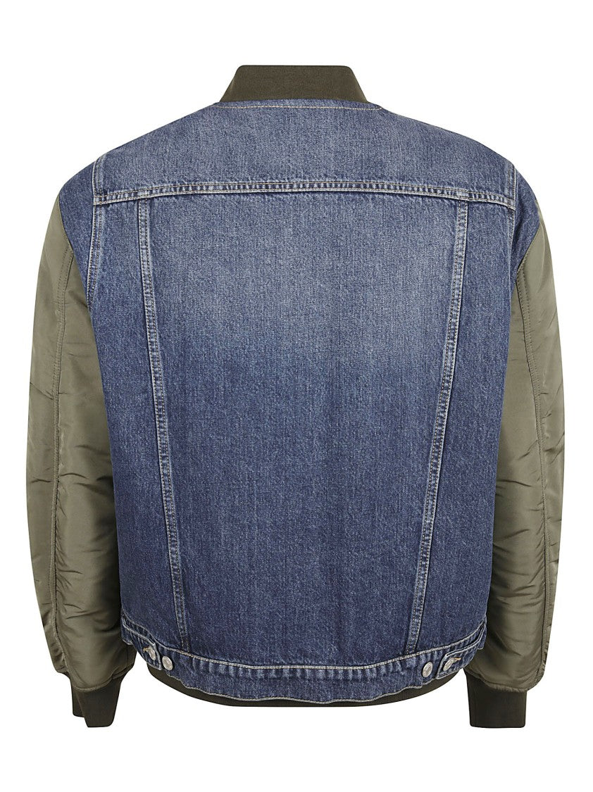 Alexander Mcqueen Denim And Fabric Casual Jacket