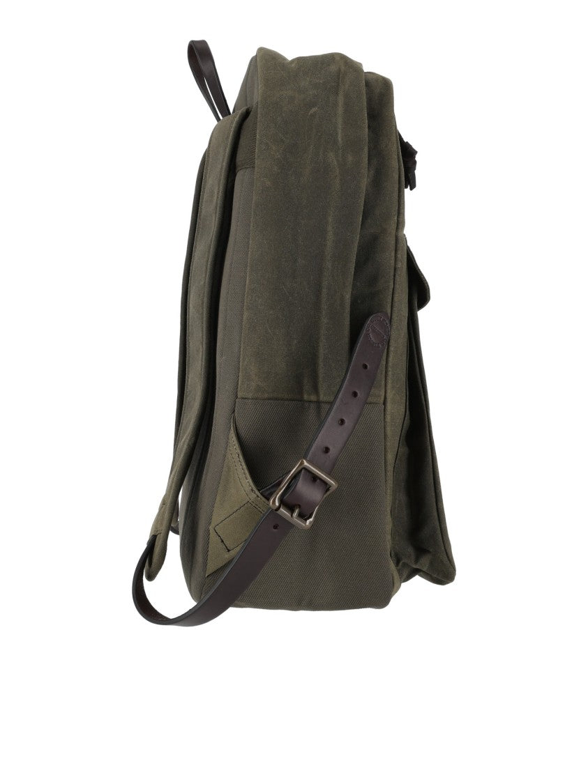 Filson Olive Green Cotton Journeyman Backpack