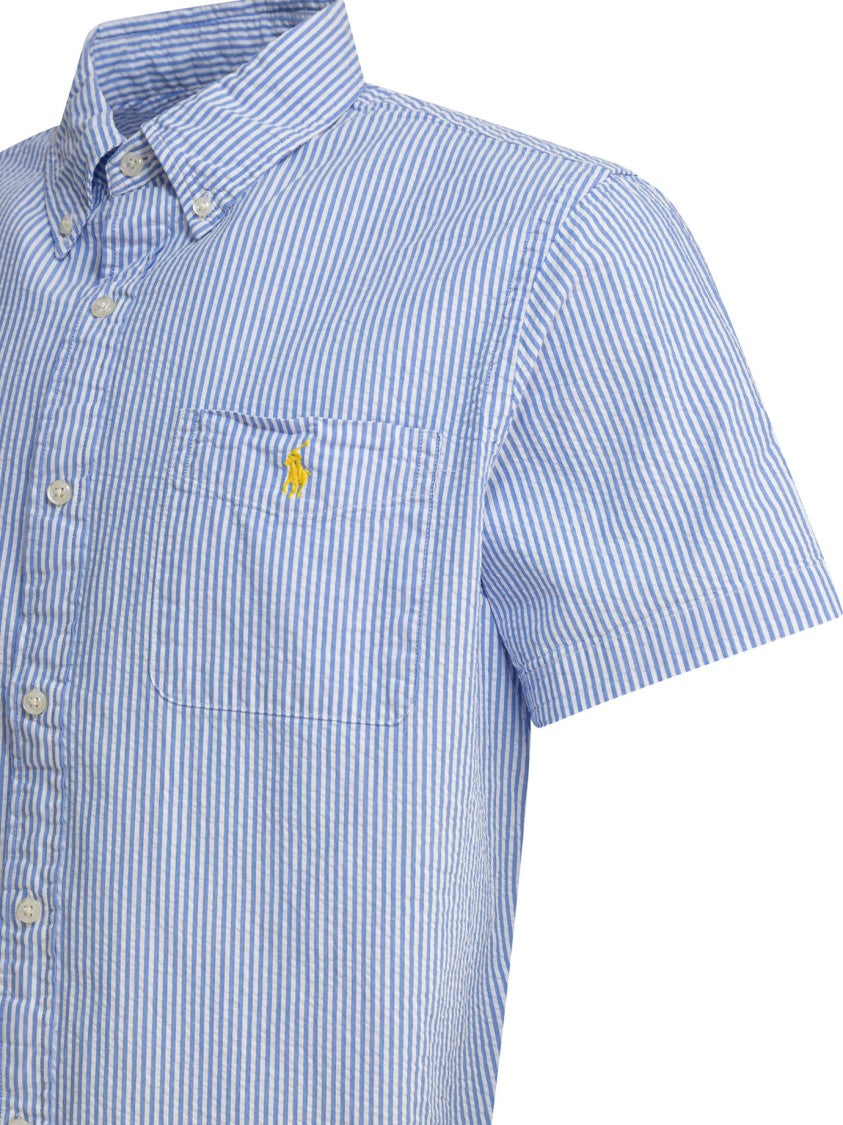 Polo Ralph Lauren Light Blue Seersucker Shirt