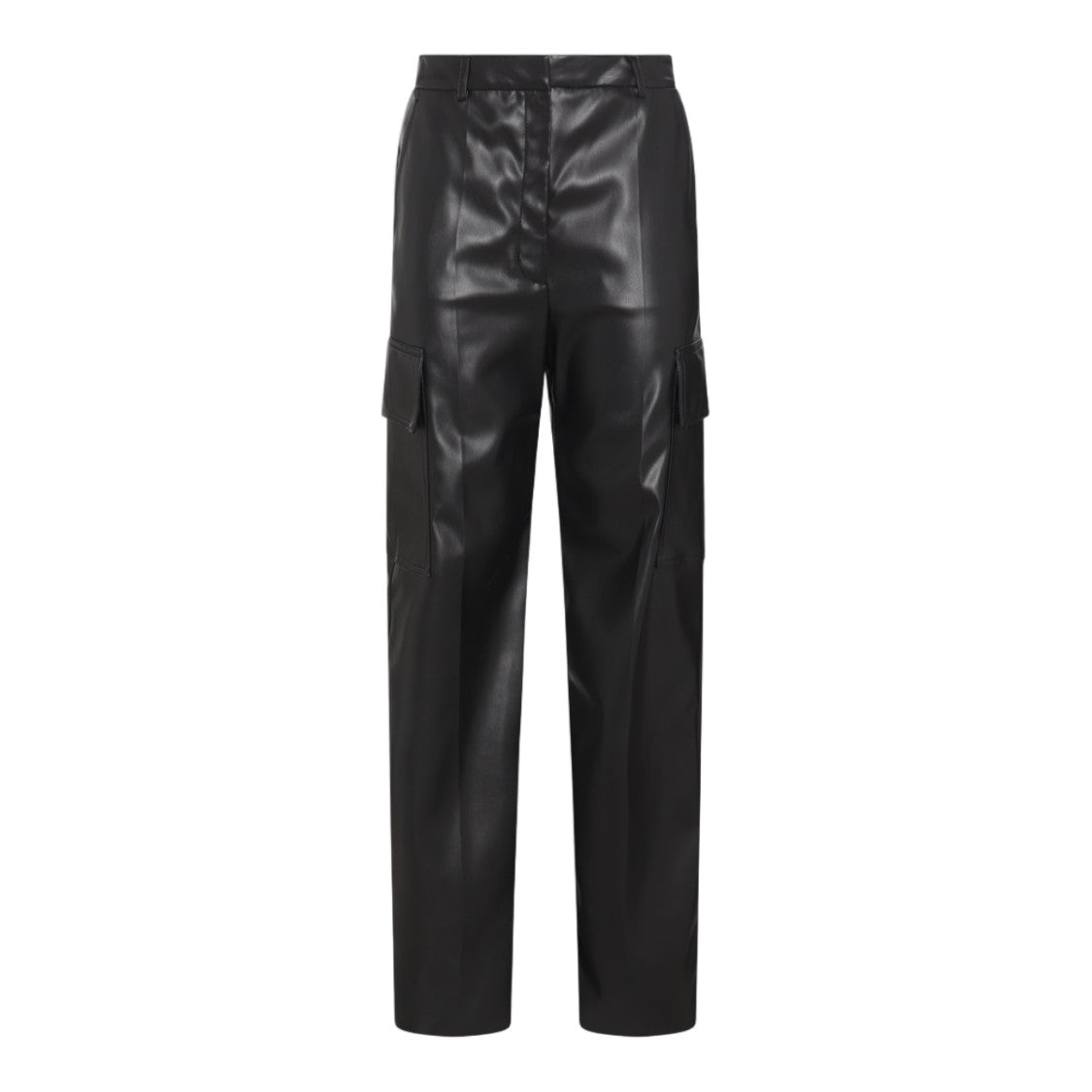 Stella Mccartney Straight-Leg High-Waist Trousers With Utility Pockets