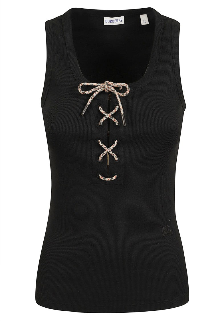 Burberry Cleo W Jerseywear Sleeveless Ribbed Cotton Top